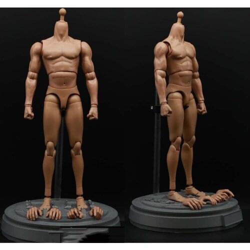 1/6 Scale Male Figure Body Strong Muscle Body Model for 12" HT Female Head Sculpt Accessories in stock