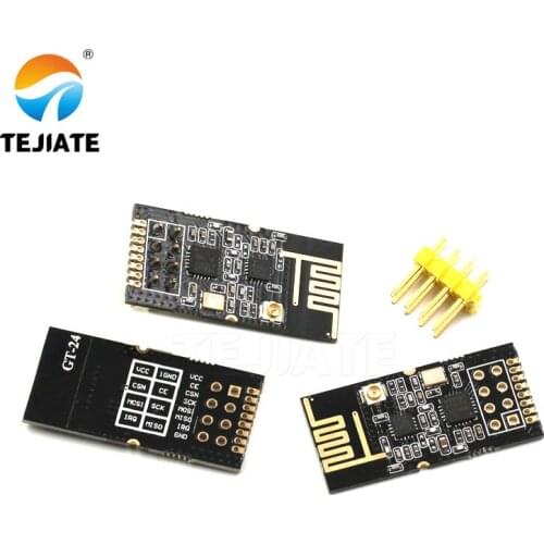 1PCS Industrial Grade GT-24 Data Transmission Wireless Module 2.4G NRF24L01 + PA + LNA SMD Memory Modular Kit Longdistance 1100M