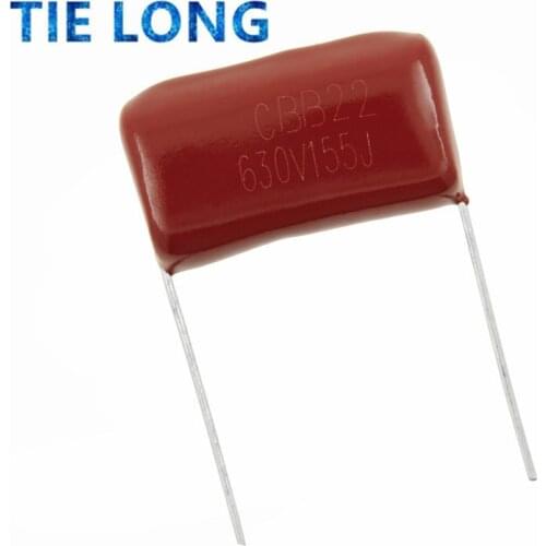 10PCS 630V155J 1.5UF Pitch 20mm 630V 155 155J 1500nf CBB Polypropylene film capacitor