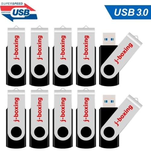 10PCS/LOT 32GB USB 3.0 Flash Drive Metal 16GB 64GB High Speed usb3.0 Thumb Memory Stick Flash Stick for PC Macbook Tablet Black