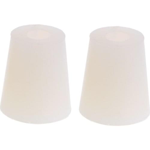2020 New 2 Pcs Silicone Rubber Plug Stopper With Hole Airlock Bubbler Valve Wine Brew