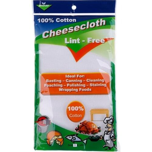 3 Yards Gauze Cheesecloth Absorbent Fabric Cotton Cheese Cloth Baking Tool Muslin Kitchen Cooking Tools Width 23.5cm
