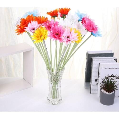 55cm Long Feet Holding Flowers Wedding Home Decoration Artificial DIY Christmas Holiday Gifts Non-Woven Chrysanthemum