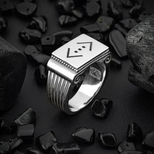 925 Sterling Silver ring custom design name and pattern Jewelry Made in Turkey in a luxurious way for men with gift hufra çukur