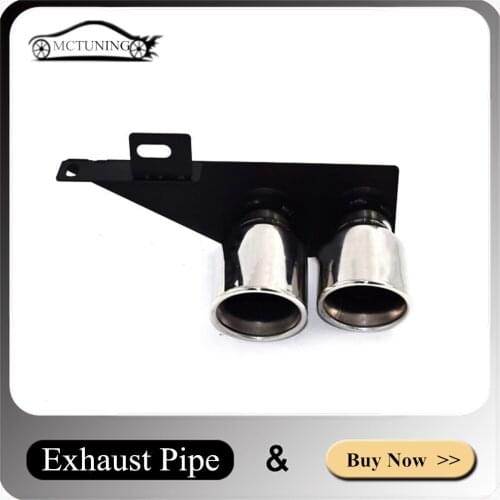 Car Parts Exhaust Pipe For B-MW F10 F18 520 523 525 528 530 Stainless Steel Muffler Tip Nozzles Car Exhaust System