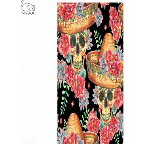 Flame Skull Bath Towel Bathroom 3D Gothic Microfiber Beach Towel for Adult Fire Shower Towel 70x140cm Drop Ship