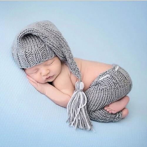 Newborn Baby Boys Girls Cute Crochet Knit Costume Prop Outfits Photo Photography babys sets