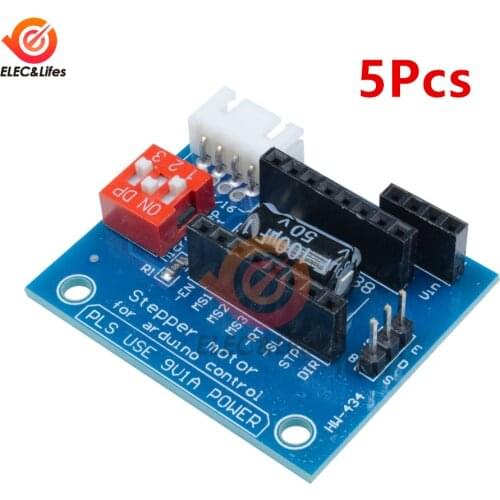 5Pcs A4988 DRV8825 Stepper Motor Driver Control Panel Board Expansion Board For 3D Printer Part
