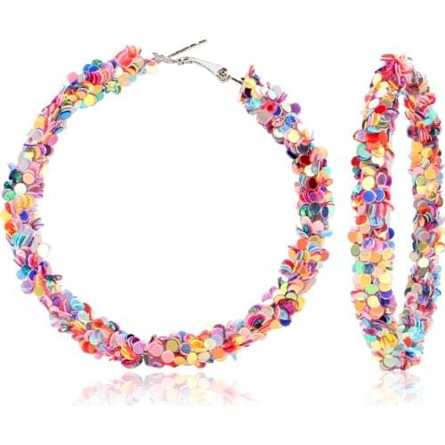 European and American Janes fashion temperament five star peach heart big earring all kinds of popular Earrings female