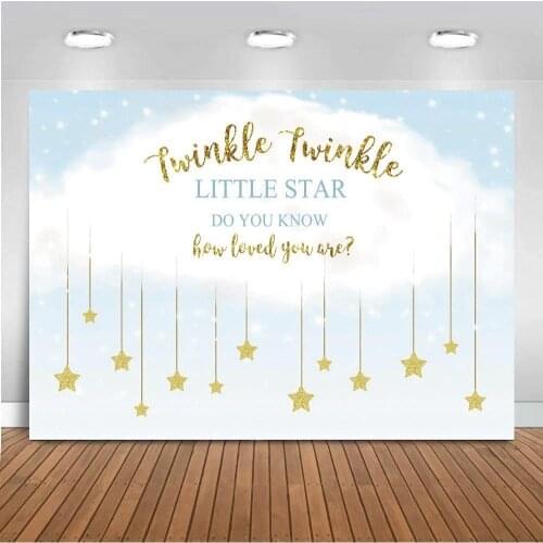 Newborn Baby Backdrop Moon Star Photography Backdrops Studio Photo Background Prop Decor Children Baby Shower Birthday Party