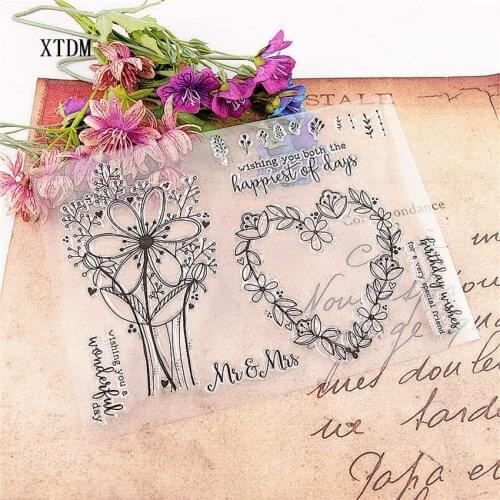 Hot sale windmill flower Transparent Clear Stamps / Silicone Seals Roller Stamp for DIY scrapbooking photo album/Card Making