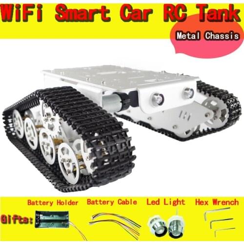 DOIT Metal Robot Tank Car Chassis T300 Caterpillar Tractor Crawler Intelligent Robot Obstacle Accessory Part DIY RC Toy