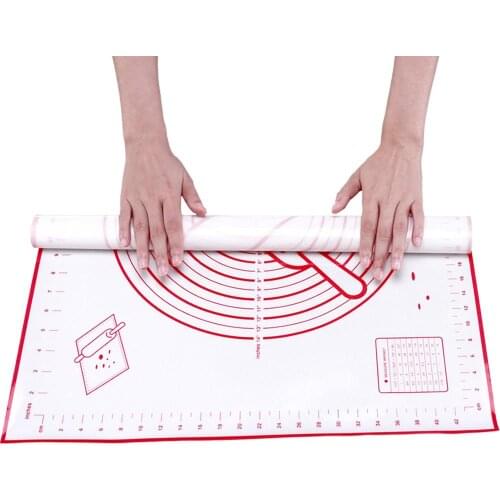Multi-size Non Stick Silicone Baking Mat With Scale Rolling Dough Pad Kneading Mat Kitchen Cooking Kneading Accessories