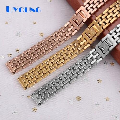 Fashion Stainless Steel Bracelet for S-WAROVSKI 5480507 5200339 5181664 5181008 gold silver waterproof replacement watchband