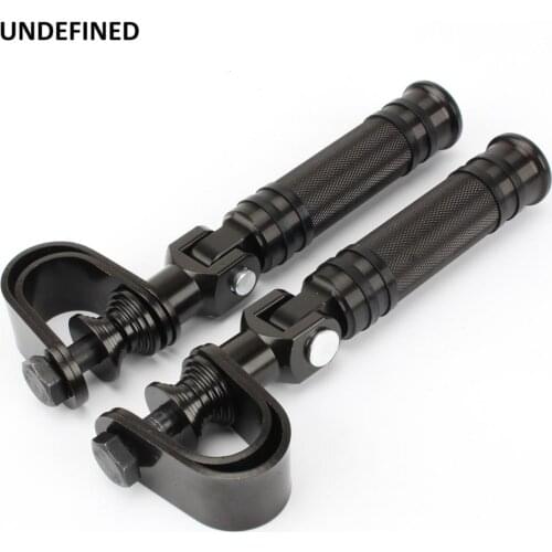 Motorcycle Pegs 1" 25mm 1.25" 32mm Crash Bar Engine Guard Highway Foot Peg Clamps Mount Footrests CNC For Harley Touring Dyna XL
