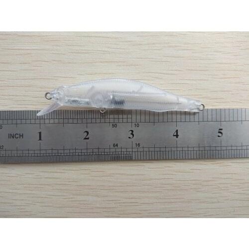 10pcs Unpainted Fishing Lure Body Hardbaits Minnow Fishing Wobbler Aritificial baits 90mm 7.5g Blank lure SEBO87