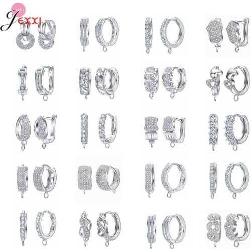 New Design DIY Earrings Clasps Ear Hooks Woman Jewelry Findings Hoop Earrings Accessories Making Components