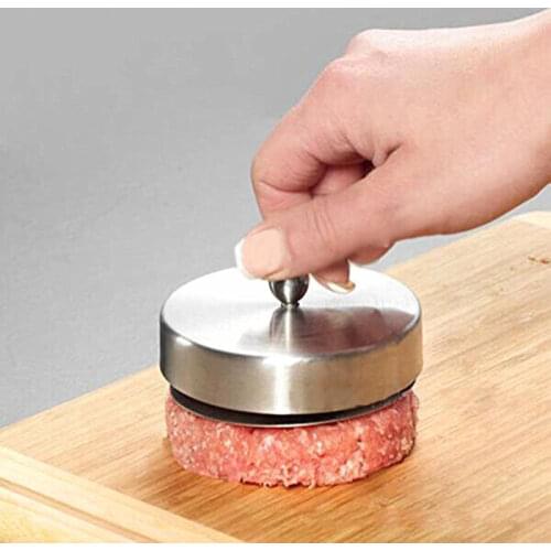 New Creative Stuffed Non-stick Hamburger Beef Burger Press Mould Maker Mold Stainless Steel BBQ Barbecue Kitchen Tool
