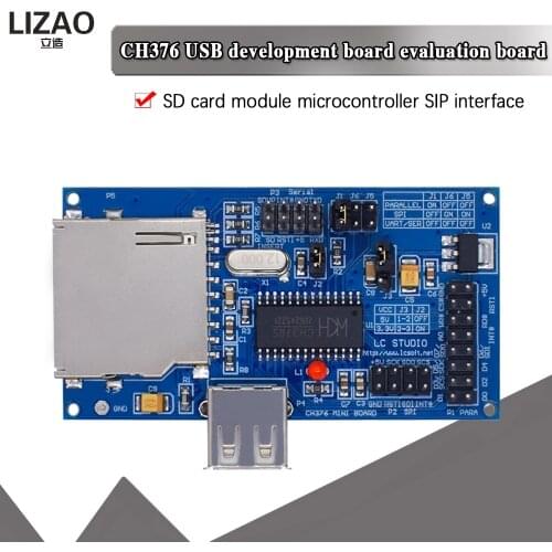 Official CH376 CH376S IC USB Development Board Evaluation Board Module SD Card Crystal Oscillator Serial Port for arduino