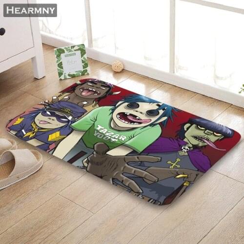 Nice Gorillaz Doormat Outdoor Floor Mat Home Creative Mat Super Soft Absorbent Bathroom Door Entrance Mat 40X60cm,50x80cm