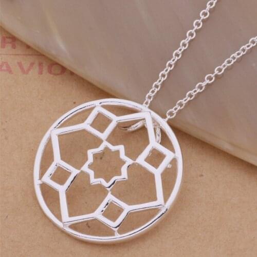 AN316 Hot sterling Necklace fashion jewelry pendant pattern /gocapfja asoajjva silver color