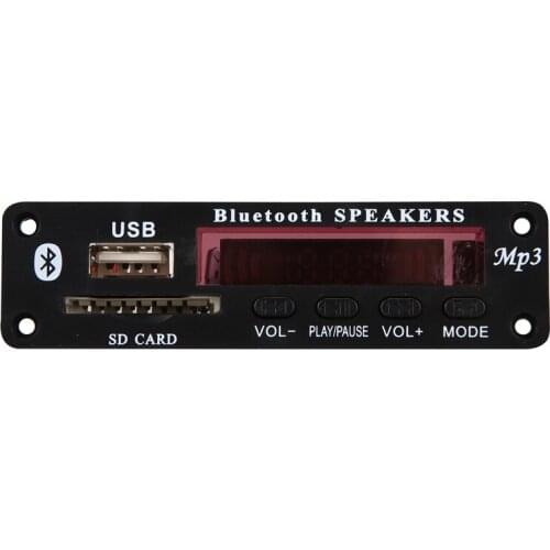 Dc 5V/12V Bluetooth 5.0 Audio Decoder Board Audio Module Usb Aux Sd Fm Radio Lossless Mp3/Wma/Wav/Flac/Ape Decoder Board Module