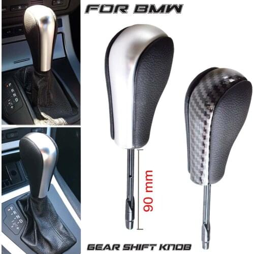 Carbon fiber Car Automatic GearShift Stick Knob HandBall For BMW E39 E46 E53 E60 E61 E63 E64 E83 E81 E82 E87 E90 E91 E92 E93