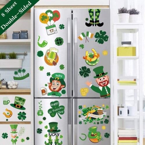 Static Window Sticker St. Patricks Day St. Patricks Day Clover Decoration