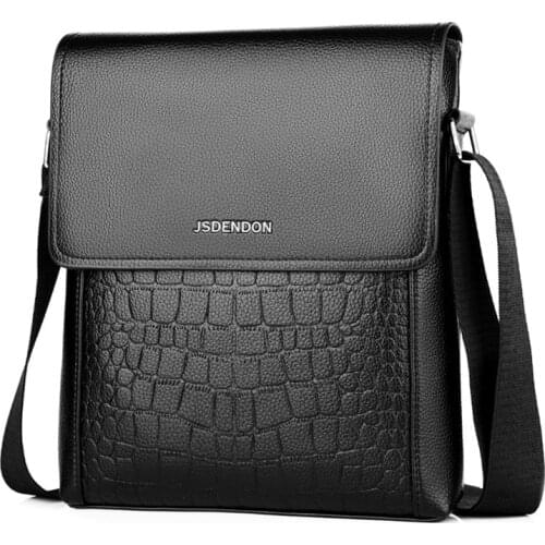 Men Fashion pu Leather Brand Designer shoulder bags Casual tote bag Business Messenger bag Briefcase office Men handbag small