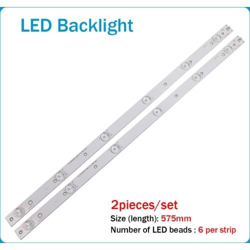 1set=2Pieces 6Lamps LED Backlight strip l BAR FOR P hilip s 32PFL5708/F7 32PHG4109/78 32PHH4109/88 320TT09 V5 V4 32PFL3138H/12