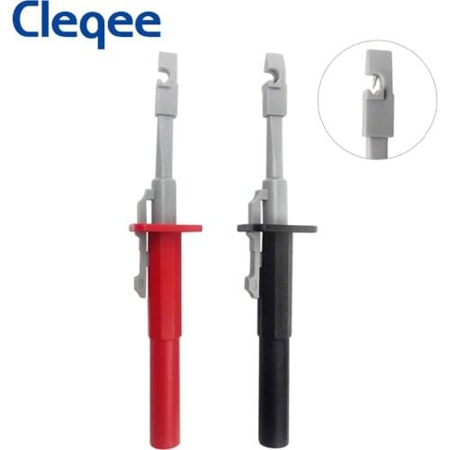 Cleqee P5006 2PCS Non-destructive Insulation Piercing Test Clip Test Probe with 4mm Jack for Multimeter Electrical Testing
