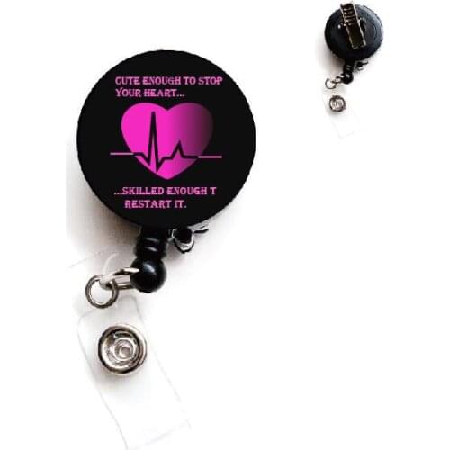 Nurses Nursing Retractable id badge reel 10pcs/lot