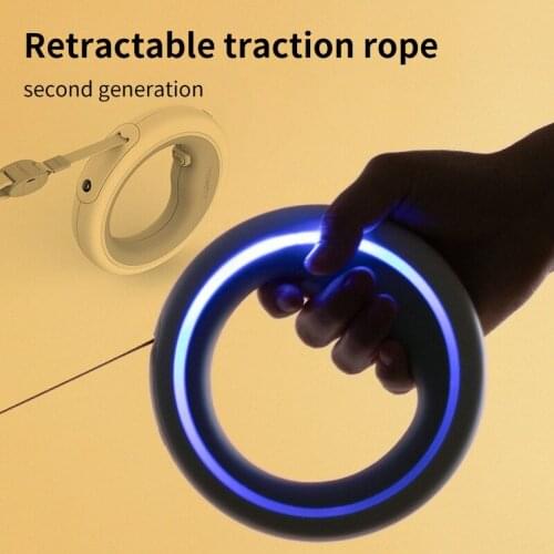 Retractable Pet Leash Collar Dog Walking Leash Dog Chain Leash LED Lighting Leash Dog Harness Dog Collar Accessories