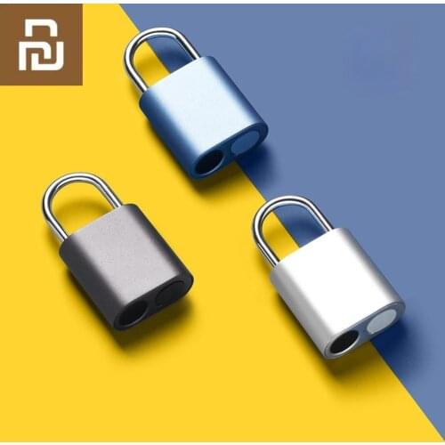 Xiaomi Youpin NOC LOC Fingerprint Padlock Fingerprint One Touch Open IPX7 Waterproof Portable Padlock From Smart Home