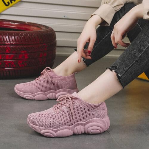 Women Sneakers Mesh Shoes Breathsble Walking Casual Female Comfort Ladies Plus Size Tenis Feminino Sport Shoes White Sneakers