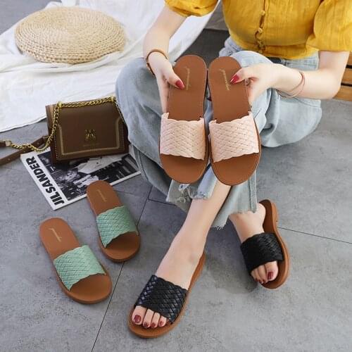 Womens Slippers Korean Version Simple Beach Shoes Fashion Wear Fairy Style Womens Slippers Shoes for Women House Slippers