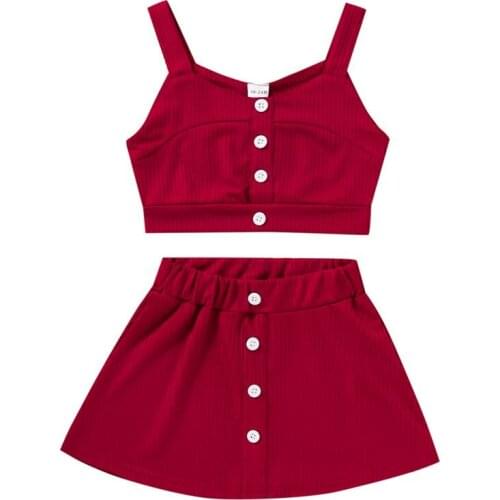 European And American Style Summer Girl Solid Color Halter Jacket Skirt Two Sets