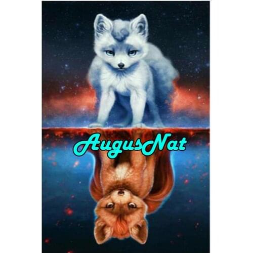 Animals diamond painting fox diamont embroidery cross stitch diamant dot rhinestone picture oil paint by number canvas paint big