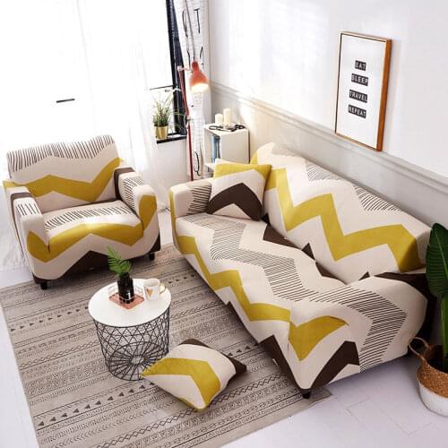 Sofa Cover Geometric Couch Cover Elastic Sofa Cover for Living Room Pets Corner L Shaped Chaise Longue Sofa Slipcover 1PC