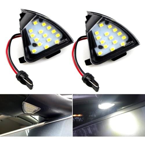 2PCS Error-free decoding Led Under Side Mirror Puddle Light For Volkswagen Golf 5 Plus 2005-2011 R32 2008 Jetta MK3 2006-2011