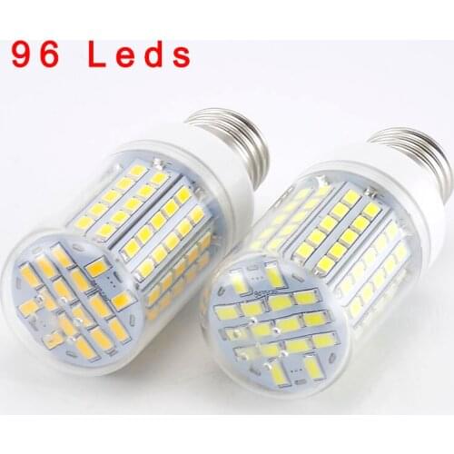 220V 96 LED Lamp Corn Bulb lights Bulbs Lamparas SMD 5730 Lampada white Chandelier E27 Bombillas candle home Lighting Ampoule