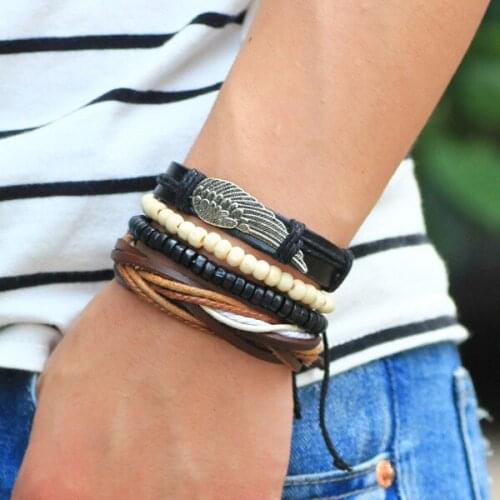 Bohemian popular bracelet wholesale Fashion multi-layer beige beads mixed color elastic bracelet