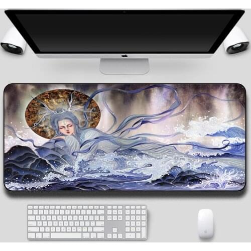 Chinese Antique Illustration Large Mouse Pad Laptop PC Gamer Desktop Rest Keyboard Gaming Accessories Anime Mouse Pad Csgo Mats