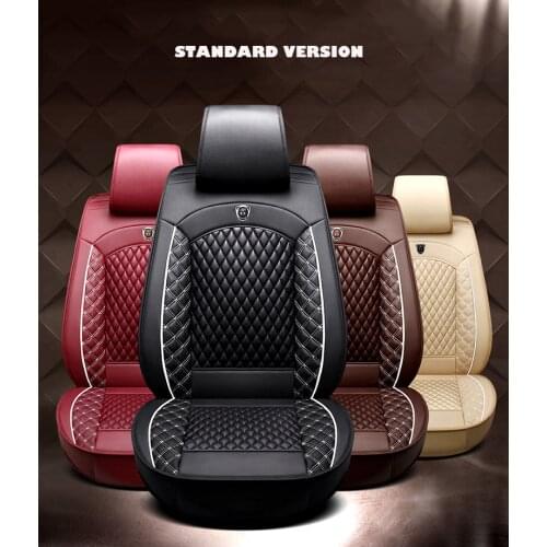 2018 Luxury PU Leather Auto Universal Car Seat Cover Automobile seat cover for Audi TT /Q /A1 A3 A4 A6 A7 A8 A6L black/red/beige