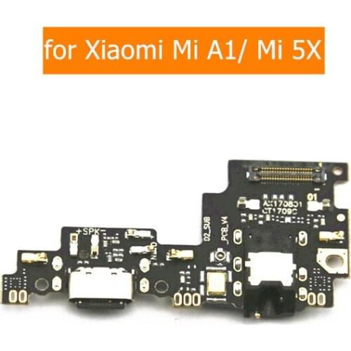 For Xiaomi Mi A1 USB Charging Port PCB Board USB Dock Connector Ribbon Flex Cable Earpiece Audio Jack for Xiaomi MI 5X Component