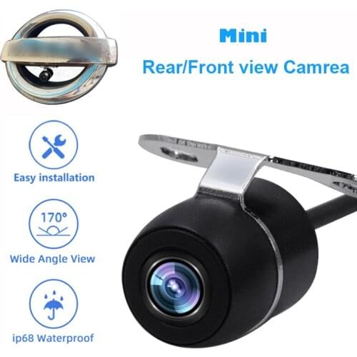 Universal 12mm Mini Car Rear view camera backup Auto Parking Reverse camera Night vision Waterproof Customizable front view
