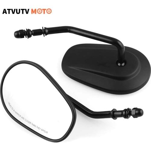 Motorcycle Modified Rearview Mirror For Harley XL 883 1200 Retro Retroretrotor