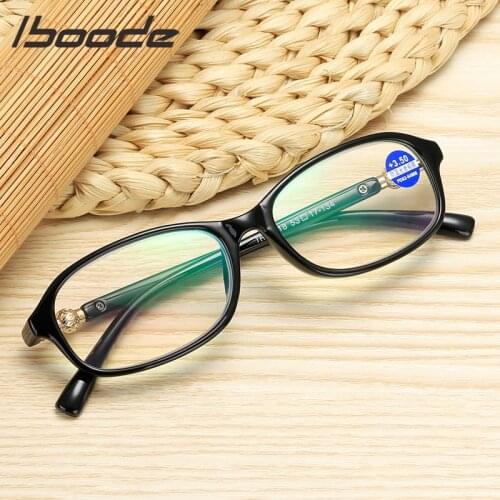 Iboode Fashion Reading Glasses Anti-blue Ultra Light Resin Computer Glasses brand design Light Glasses +1.0 1.5 2 2.5 4.0