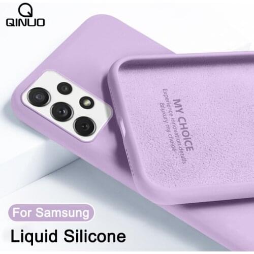 Liquid Silicone Soft Case For Samsung Galaxy A52 A72 A32 A42 5G A50 A51 A71 S10 S20 FE S21 Plus Note 10 Lite 20 Ultra Back Cover