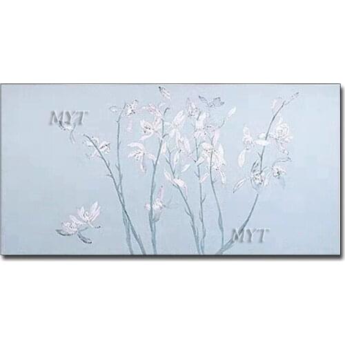 New Free Shipping Abstract Flower Oil Painting Modern Home Wall Decoration Paintings Wall Art Canvas Pictures Hangings For Room